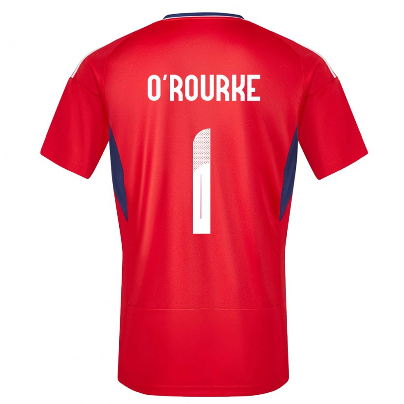 DanxenレディースコスタリカIan O'rourke#1赤ホームシャツ24-26ジャージーユニフォーム