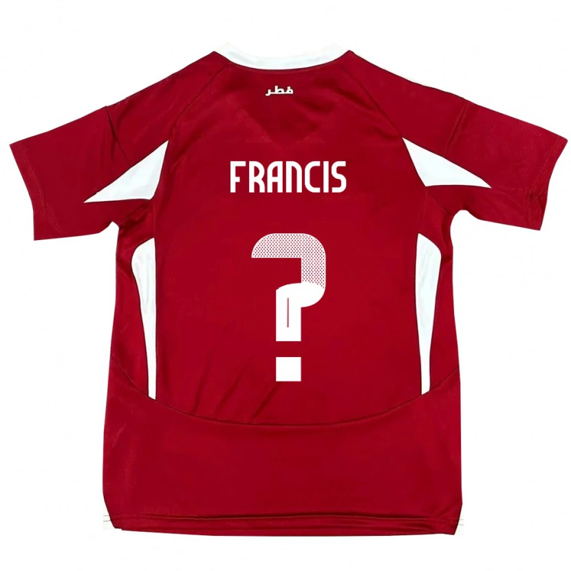 DanxenレディースカタールEmmanuel Francis#0赤ホームシャツ24-26ジャージーユニフォーム
