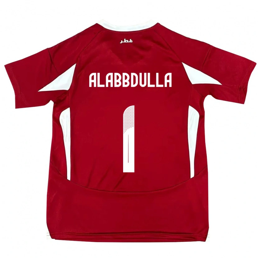 DanxenレディースカタールLatifa Alabbdulla#1赤ホームシャツ24-26ジャージーユニフォーム