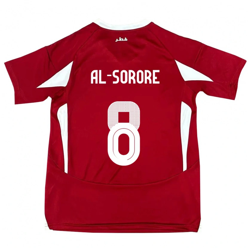 DanxenレディースカタールAsma Al Sorore#8赤ホームシャツ24-26ジャージーユニフォーム