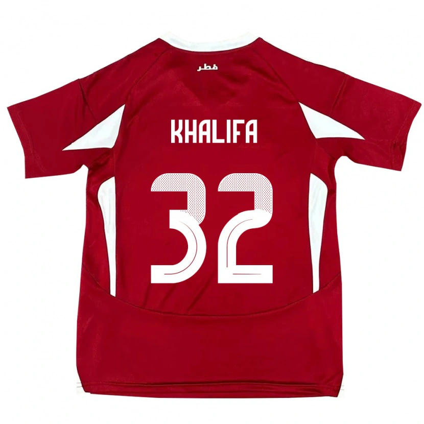 DanxenレディースカタールDuana Khalifa#32赤ホームシャツ24-26ジャージーユニフォーム