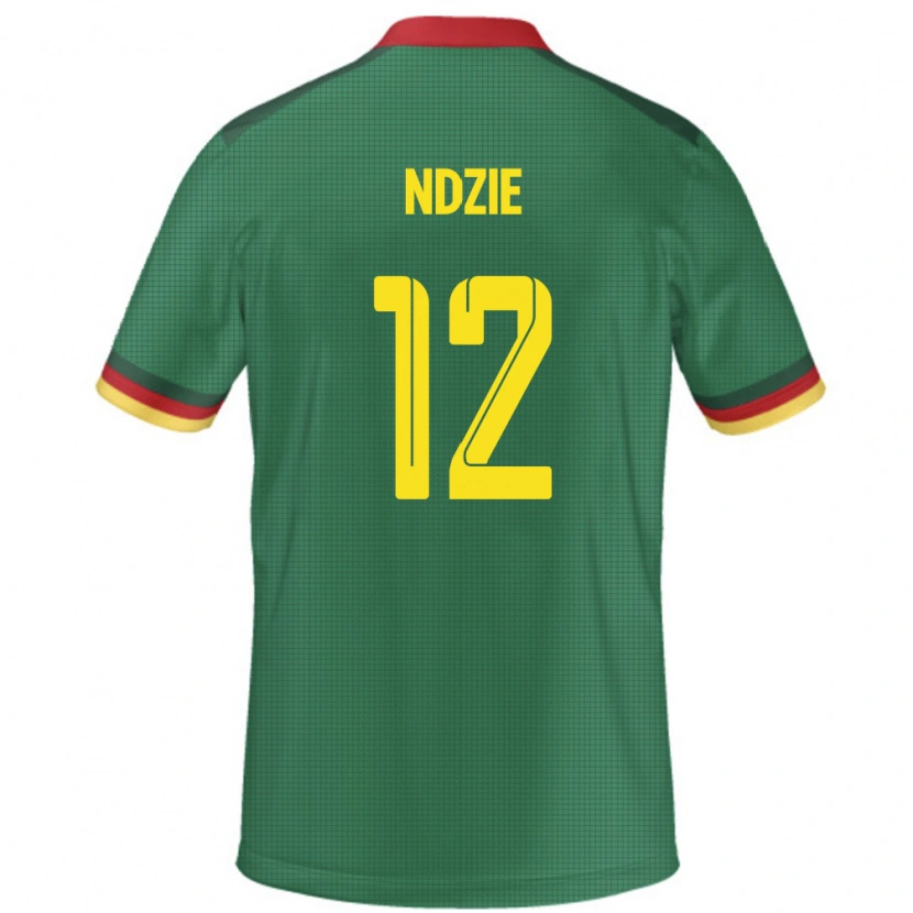 DanxenレディースカメルーンMartin Ndzie#12緑ホームシャツ24-26ジャージーユニフォーム
