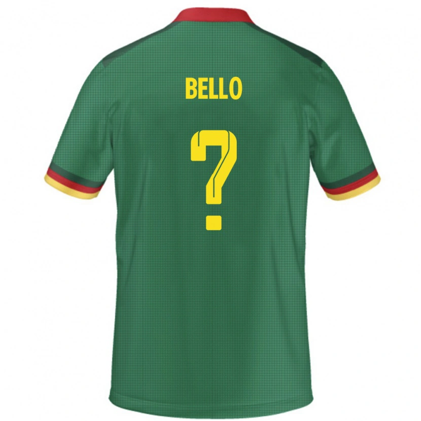 DanxenレディースカメルーンKarim Bello#0緑ホームシャツ24-26ジャージーユニフォーム