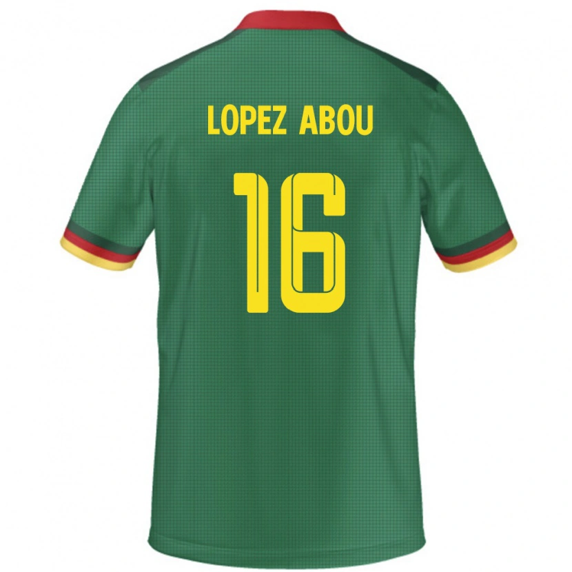 DanxenレディースカメルーンJunior Lopez Abou#16緑ホームシャツ24-26ジャージーユニフォーム