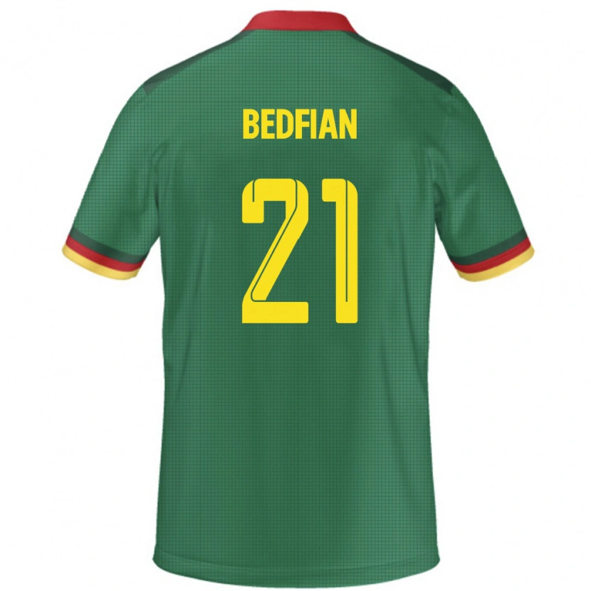 DanxenレディースカメルーンWilfried Bedfian#21緑ホームシャツ24-26ジャージーユニフォーム