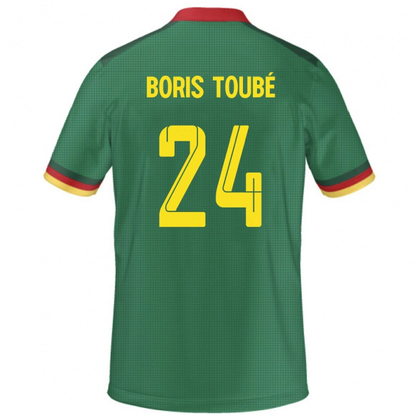 DanxenレディースカメルーンGodefroy Christopher Boris Toubé#24緑ホームシャツ24-26ジャージーユニフォーム
