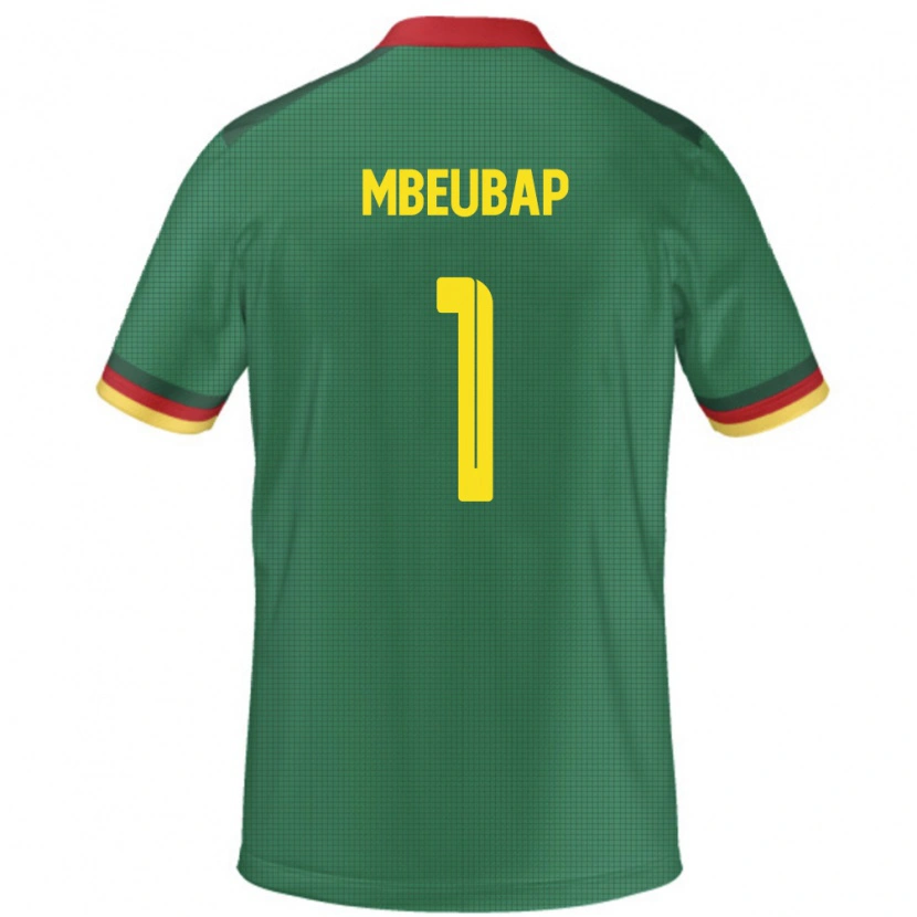 DanxenレディースカメルーンJacques Mbeubap#1緑ホームシャツ24-26ジャージーユニフォーム