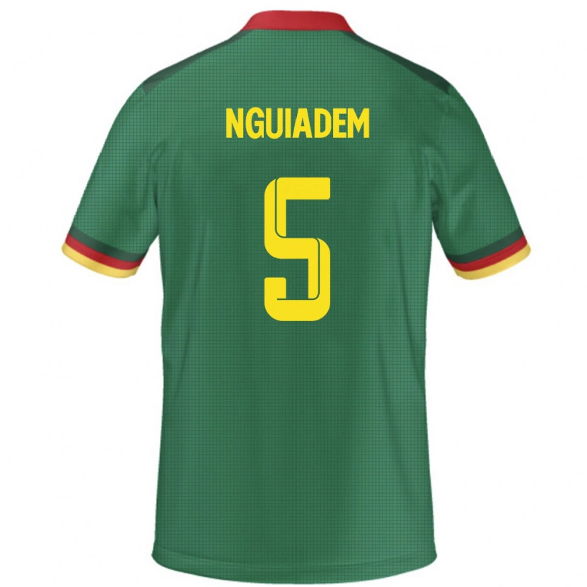 DanxenレディースカメルーンAnnecy Nguiadem#5緑ホームシャツ24-26ジャージーユニフォーム