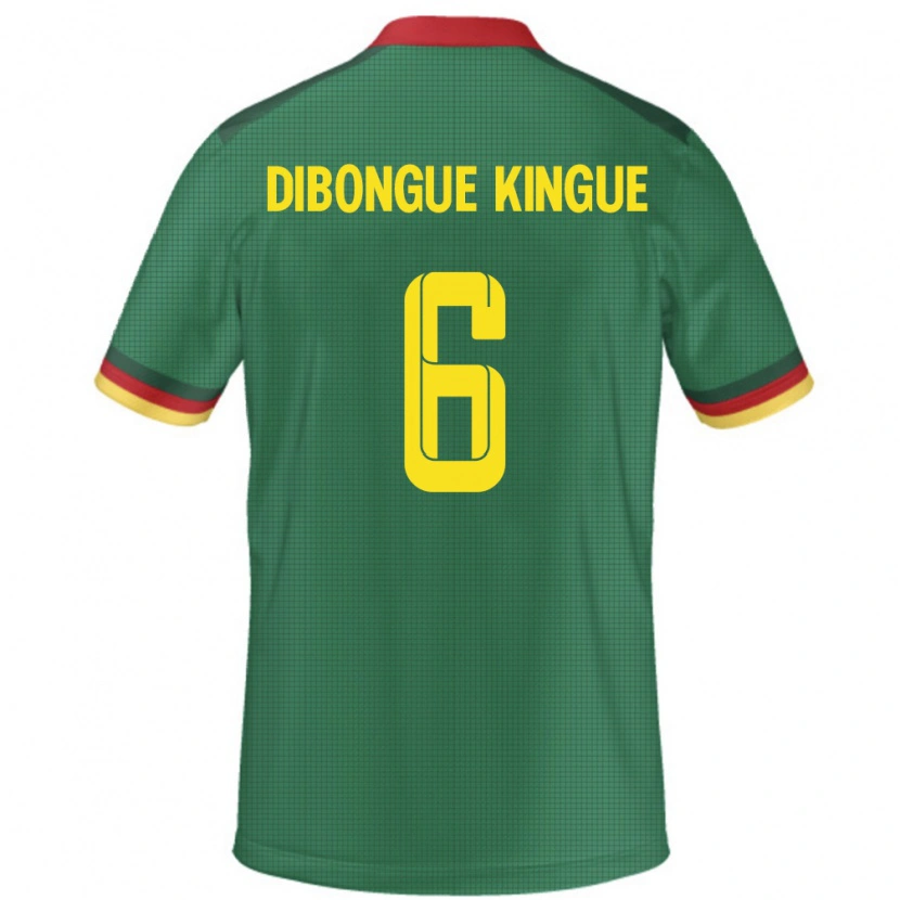 DanxenレディースカメルーンGael Dibongue Kingue#6緑ホームシャツ24-26ジャージーユニフォーム