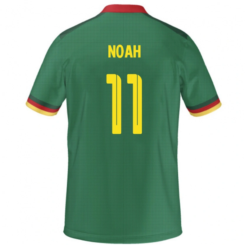 DanxenレディースカメルーンYanick Noah#11緑ホームシャツ24-26ジャージーユニフォーム