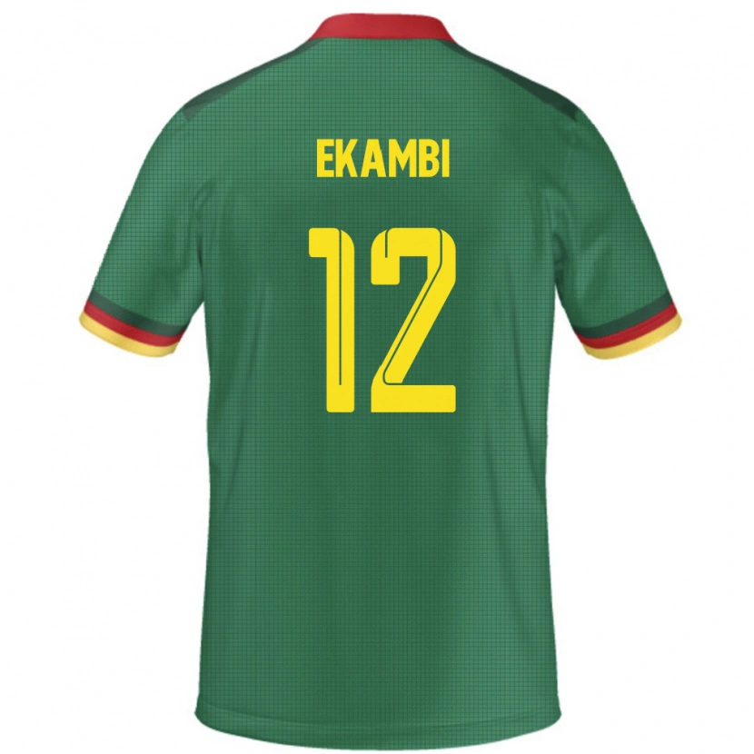 DanxenレディースカメルーンKarl Toko Ekambi#12緑ホームシャツ24-26ジャージーユニフォーム