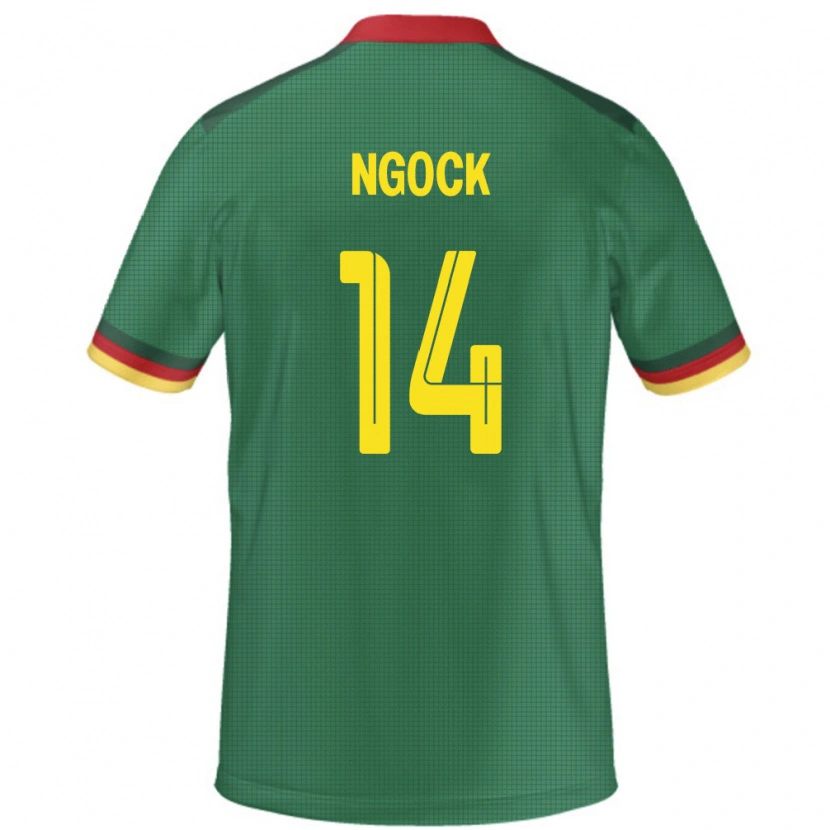 DanxenレディースカメルーンMonique Ngock#14緑ホームシャツ24-26ジャージーユニフォーム
