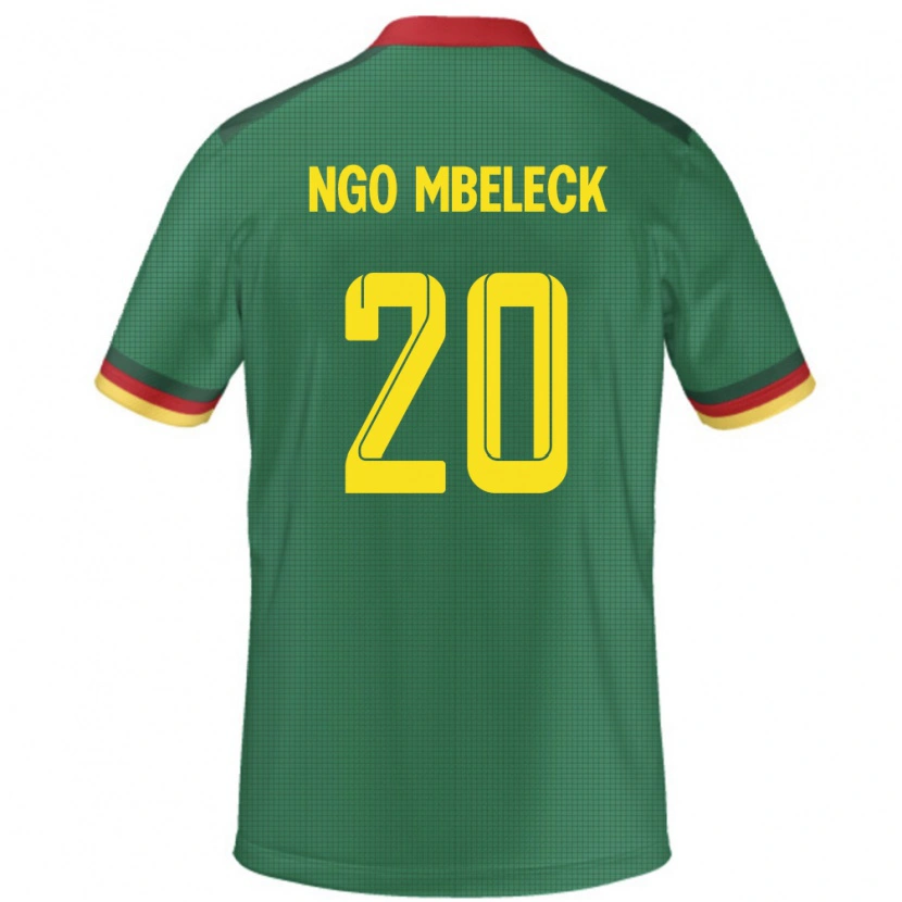 DanxenレディースカメルーンGenevieve Ngo Mbeleck#20緑ホームシャツ24-26ジャージーユニフォーム