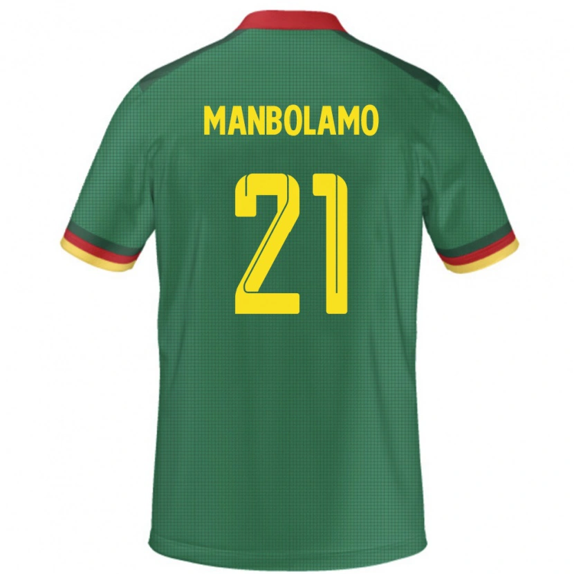 DanxenレディースカメルーンEliane Manbolamo#21緑ホームシャツ24-26ジャージーユニフォーム