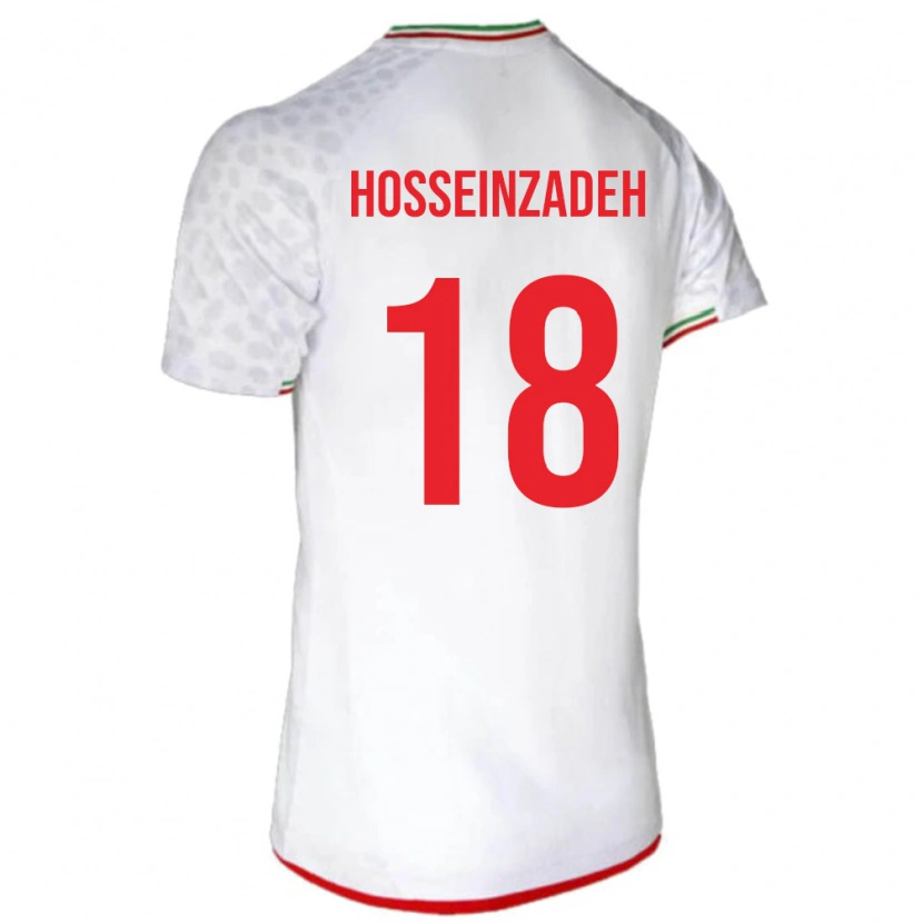 Danxenレディースイランアミロホセイン・ホセインザデー#18白ホームシャツ24-26ジャージーユニフォーム