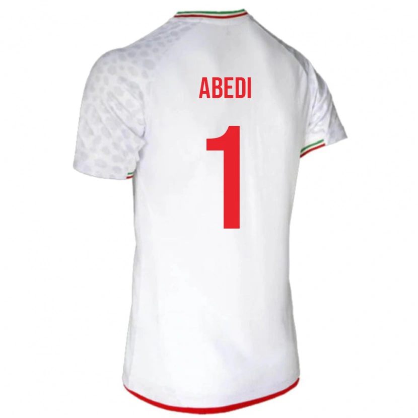 DanxenレディースイランAmirmohammad Abedi#1白ホームシャツ24-26ジャージーユニフォーム