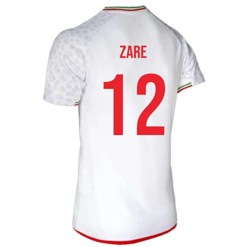 DanxenレディースイランYasin Zare#12白ホームシャツ24-26ジャージーユニフォーム