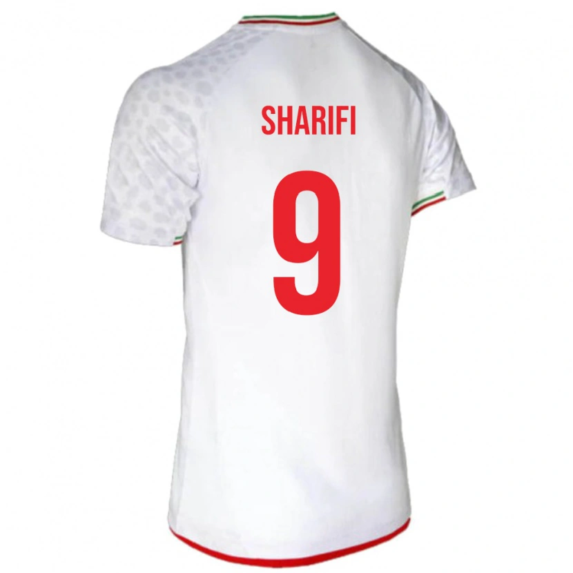 DanxenレディースイランAlireza Sharifi#9白ホームシャツ24-26ジャージーユニフォーム