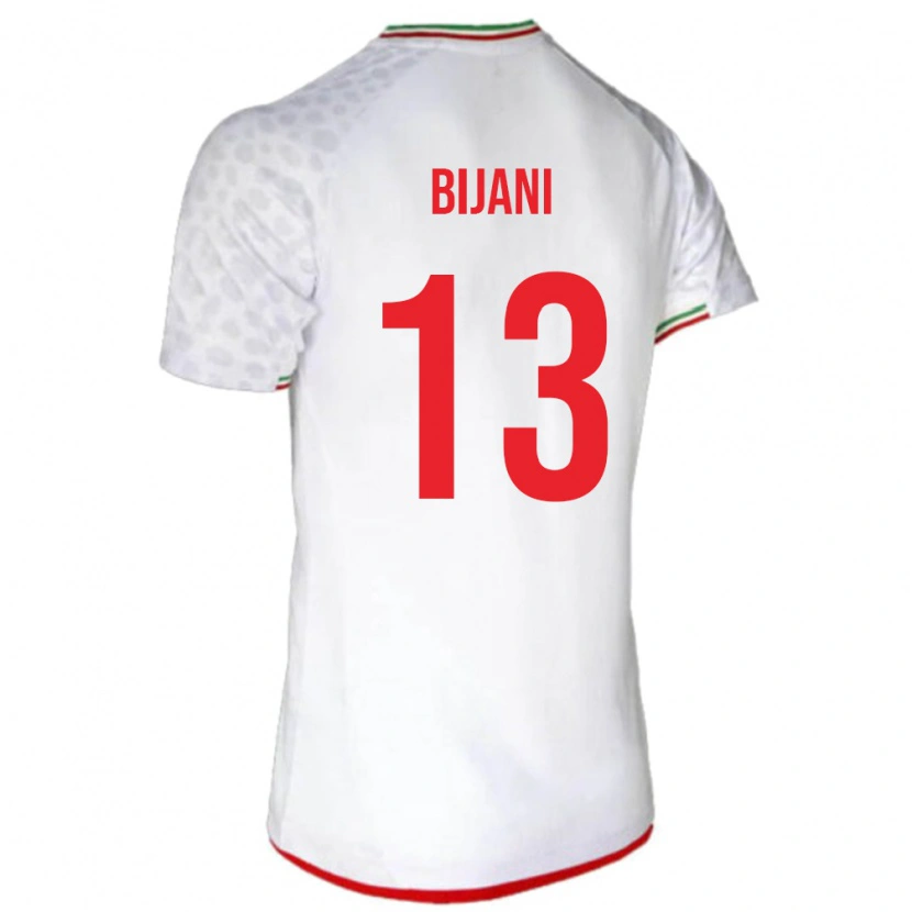 DanxenレディースイランHossein Bijani#13白ホームシャツ24-26ジャージーユニフォーム