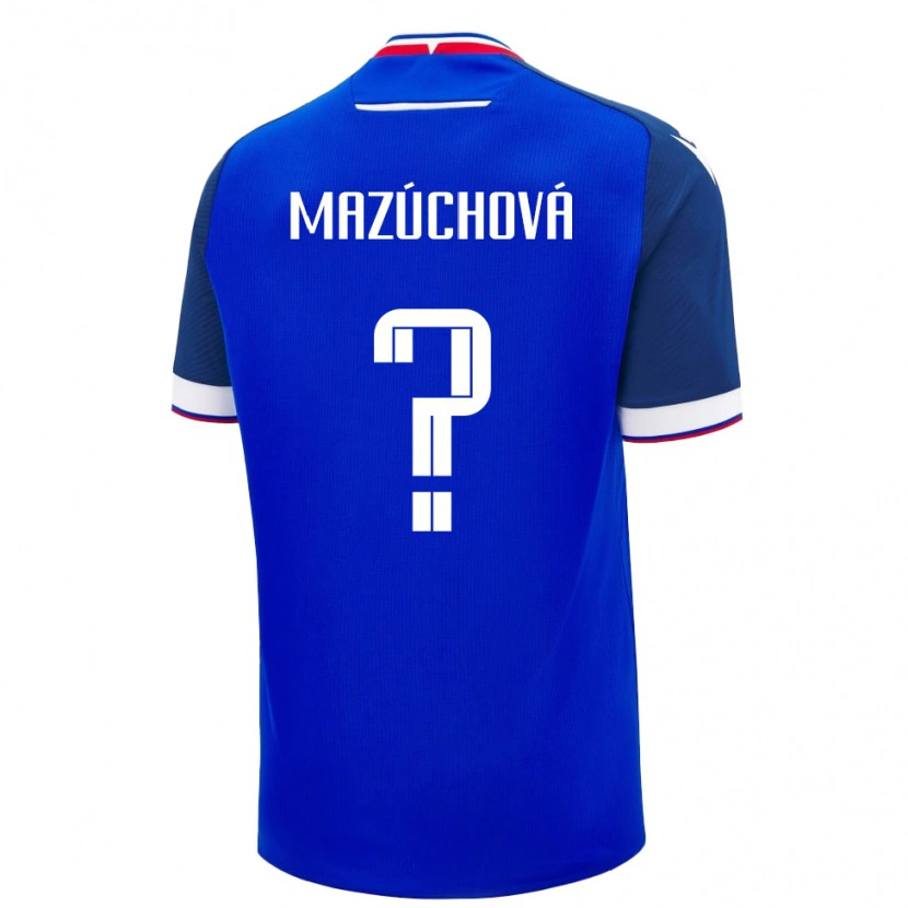 DanxenレディーススロバキアLenka Mazúchová#0青ホームシャツ24-26ジャージーユニフォーム