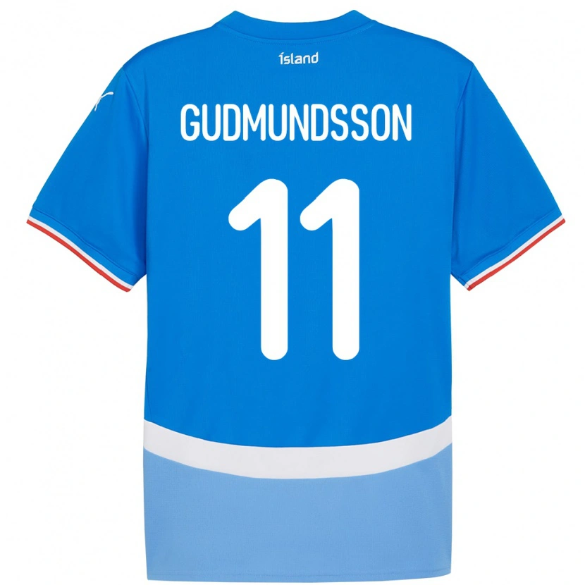 DanxenレディースアイスランドGaldur Gudmundsson#11青ホームシャツ24-26ジャージーユニフォーム