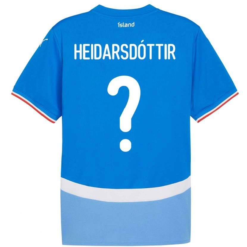 DanxenレディースアイスランドSædís Rún Heiðarsdóttir#0青ホームシャツ24-26ジャージーユニフォーム