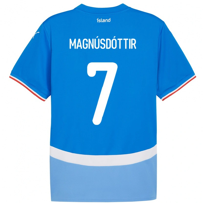 DanxenレディースアイスランドSelma Sól Magnúsdóttir#7青ホームシャツ24-26ジャージーユニフォーム