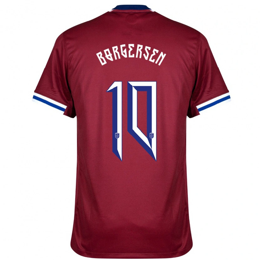 DanxenレディースノルウェーAleksander Borgersen#10赤青白ホームシャツ24-26ジャージーユニフォーム