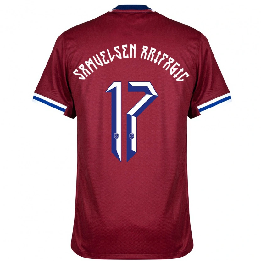 DanxenレディースノルウェーElias Samuelsen Arifagic#17赤青白ホームシャツ24-26ジャージーユニフォーム