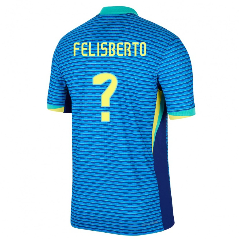 Danxenレディースブラジルイゴール・フェリスベルト#0青アウェイシャツ24-26ジャージーユニフォーム
