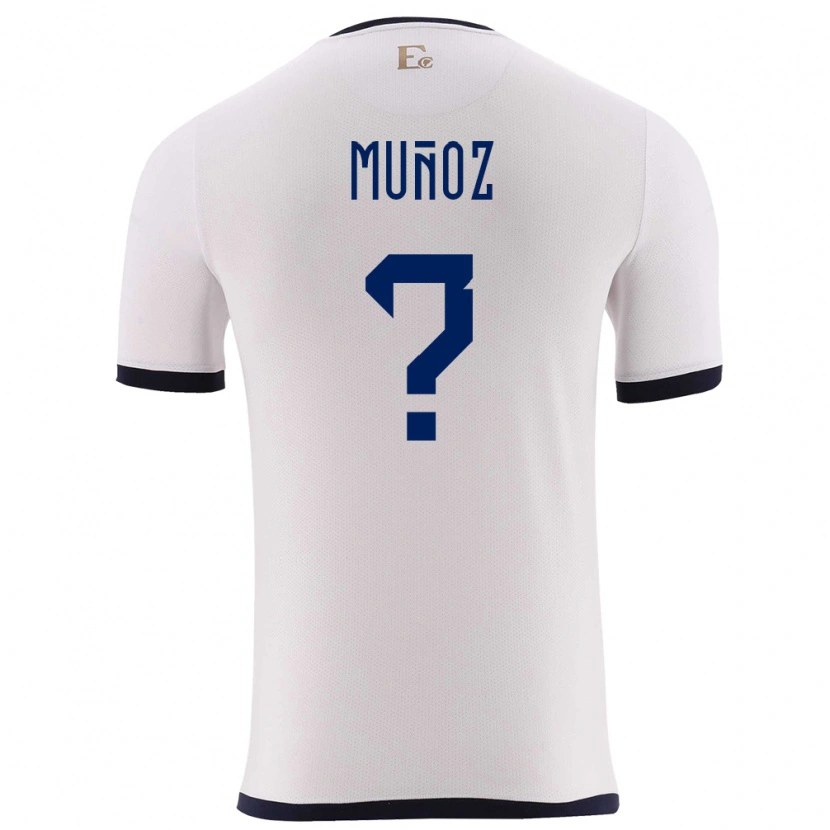 DanxenレディースエクアドルElkin Muñoz#0白アウェイシャツ24-26ジャージーユニフォーム