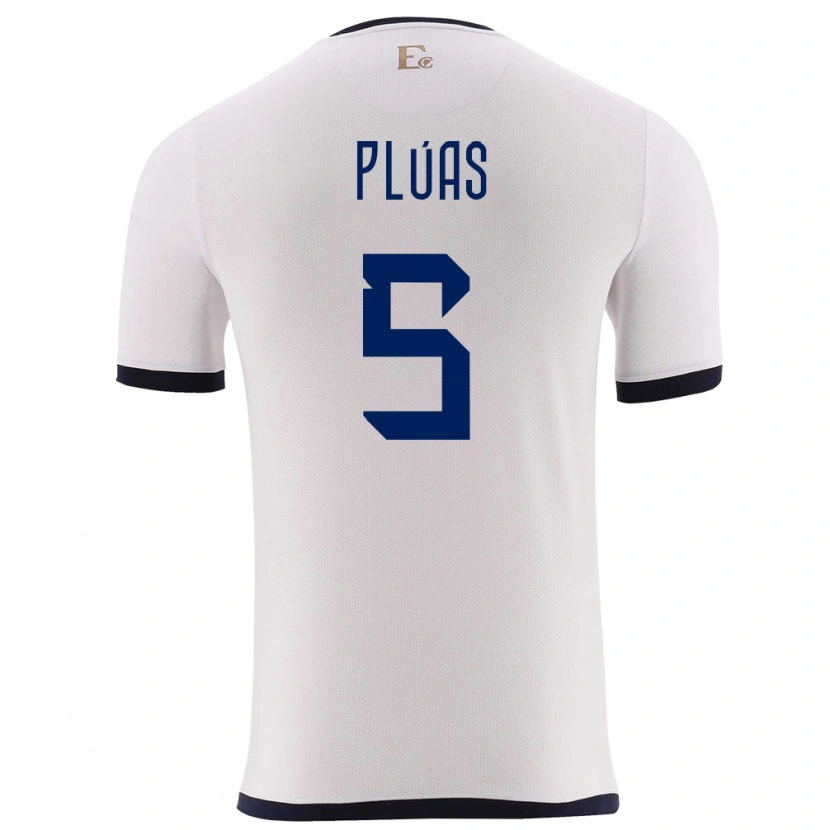 DanxenレディースエクアドルErick Plúas#5白アウェイシャツ24-26ジャージーユニフォーム