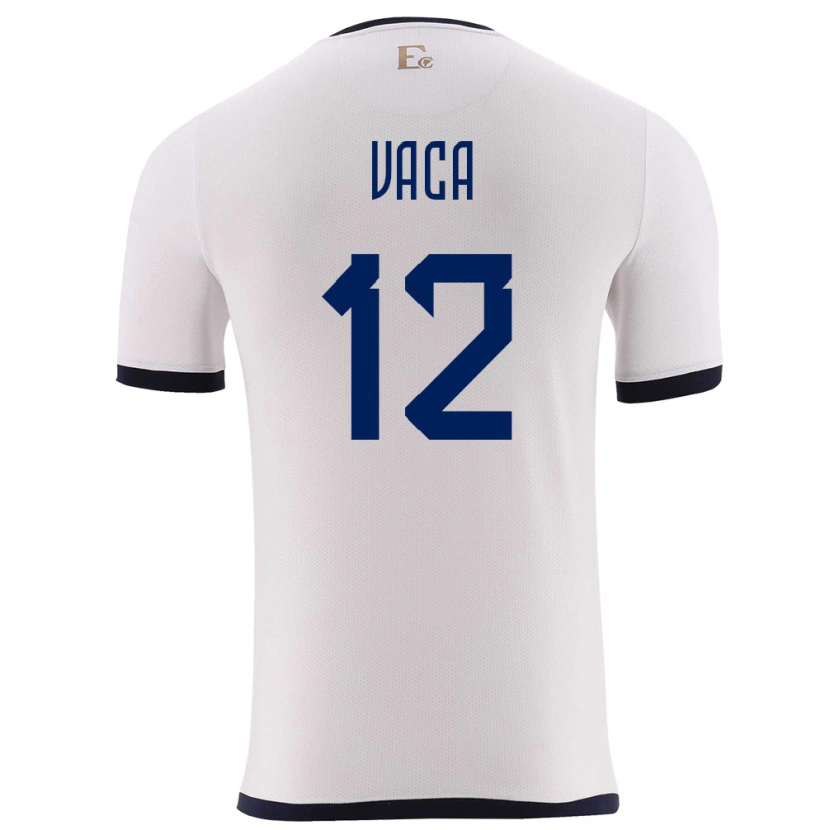 DanxenレディースエクアドルMijail Vaca#12白アウェイシャツ24-26ジャージーユニフォーム