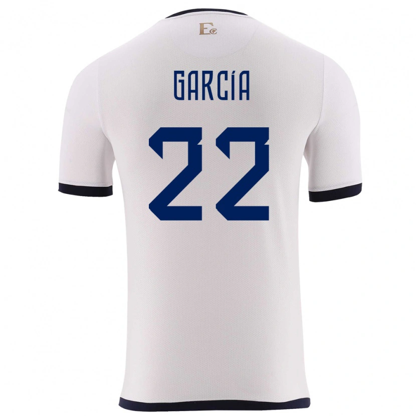 DanxenレディースエクアドルJostin García#22白アウェイシャツ24-26ジャージーユニフォーム