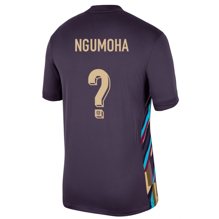 DanxenレディースイングランドRio Ngumoha#0ダークレーズンアウェイシャツ24-26ジャージーユニフォーム