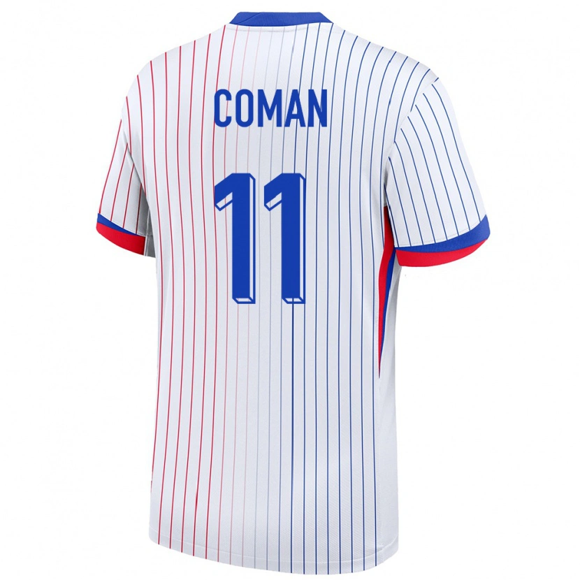 Danxenレディースフランスキングスレイ・コマン#11白アウェイシャツ24-26ジャージーユニフォーム