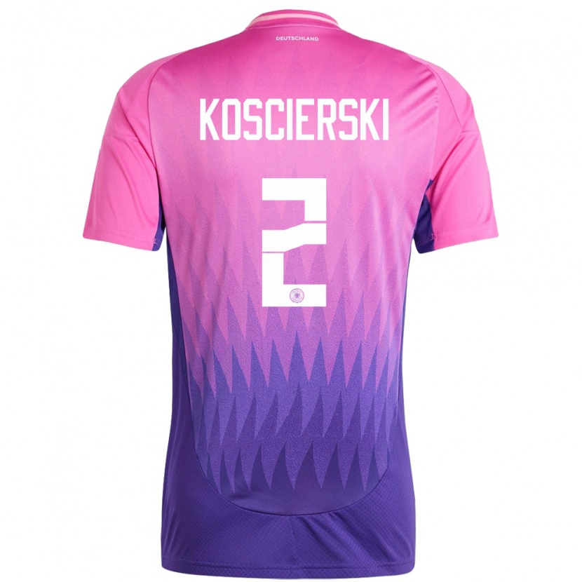 DanxenレディースドイツKacper Koscierski#2ピンクパープルアウェイシャツ24-26ジャージーユニフォーム