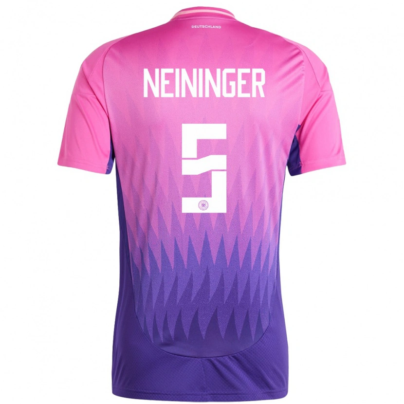 Danxenレディースドイツネイニンガーへ#5ピンクパープルアウェイシャツ24-26ジャージーユニフォーム