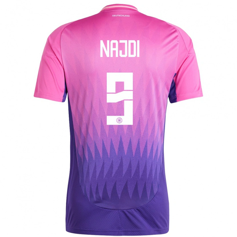 DanxenレディースドイツAhmad Najdi#9ピンクパープルアウェイシャツ24-26ジャージーユニフォーム