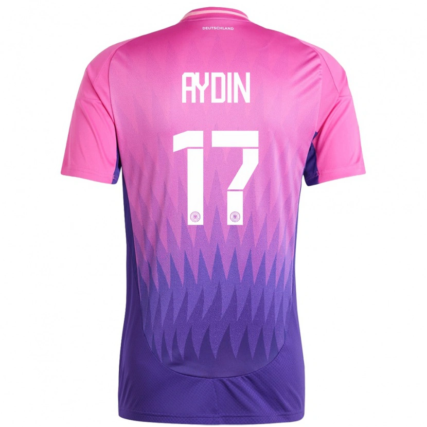 DanxenレディースドイツAli Aydin#17ピンクパープルアウェイシャツ24-26ジャージーユニフォーム