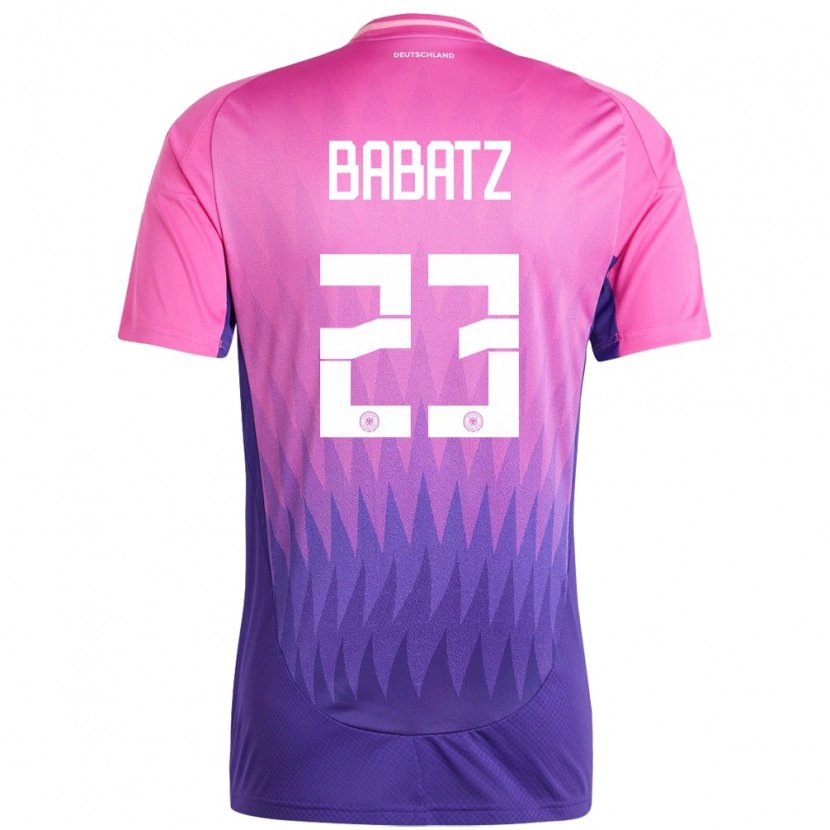DanxenレディースドイツLouis Babatz#23ピンクパープルアウェイシャツ24-26ジャージーユニフォーム