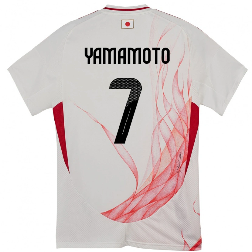 Danxenレディース日本山本理仁#7ホワイトアウェイシャツ24-26ジャージーユニフォーム