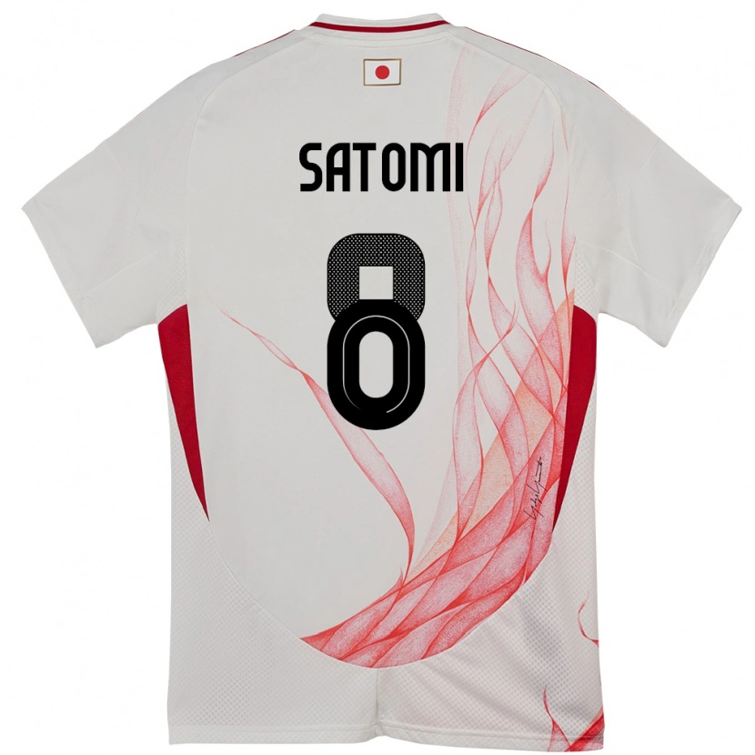 Danxenレディース日本Tafuku Satomi#8ホワイトアウェイシャツ24-26ジャージーユニフォーム