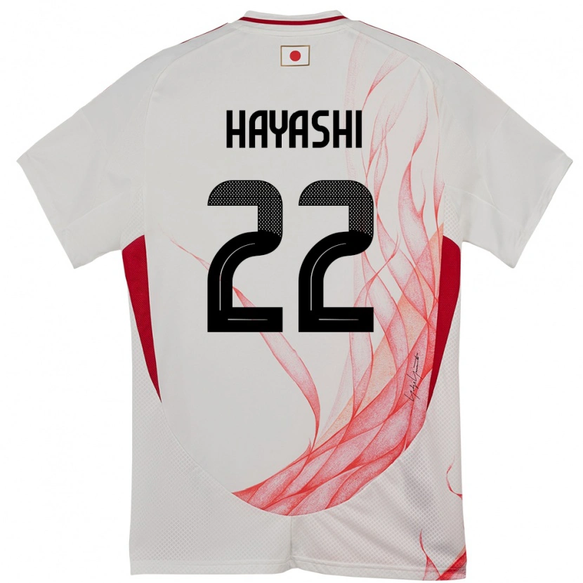 Danxenレディース日本Sotaro Hayashi#22ホワイトアウェイシャツ24-26ジャージーユニフォーム