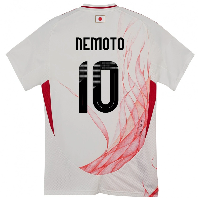 Danxenレディース日本Kotaro Nemoto#10ホワイトアウェイシャツ24-26ジャージーユニフォーム