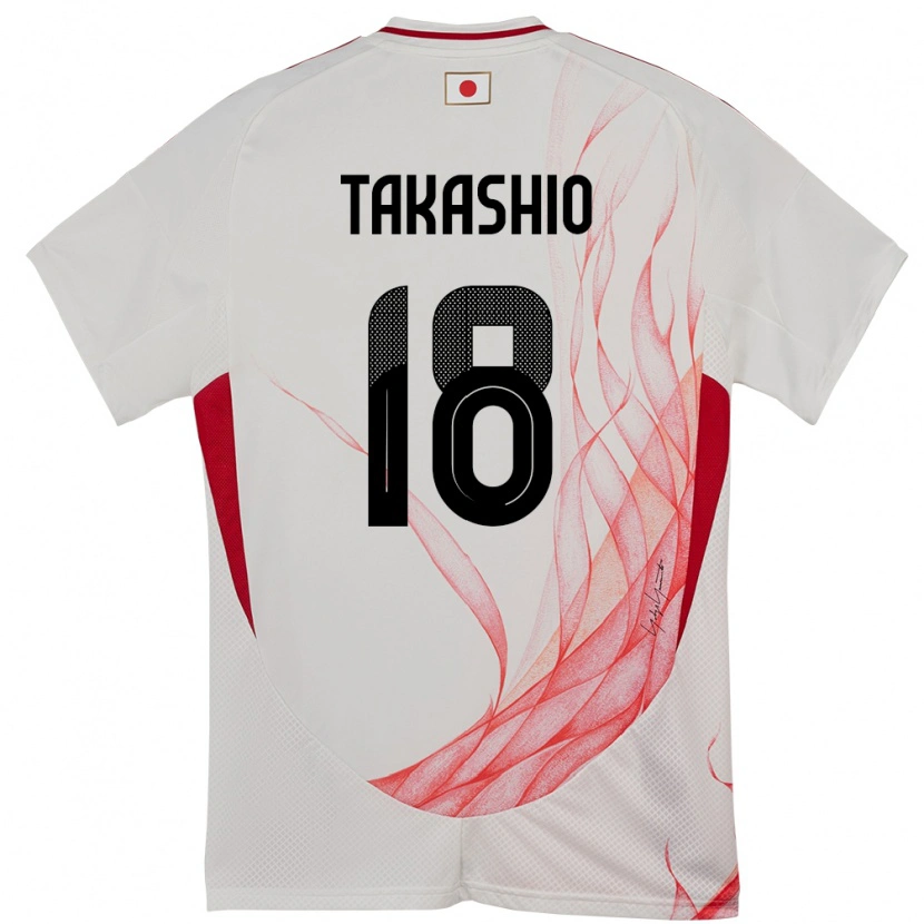 Danxenレディース日本Hayase Takashio#18ホワイトアウェイシャツ24-26ジャージーユニフォーム