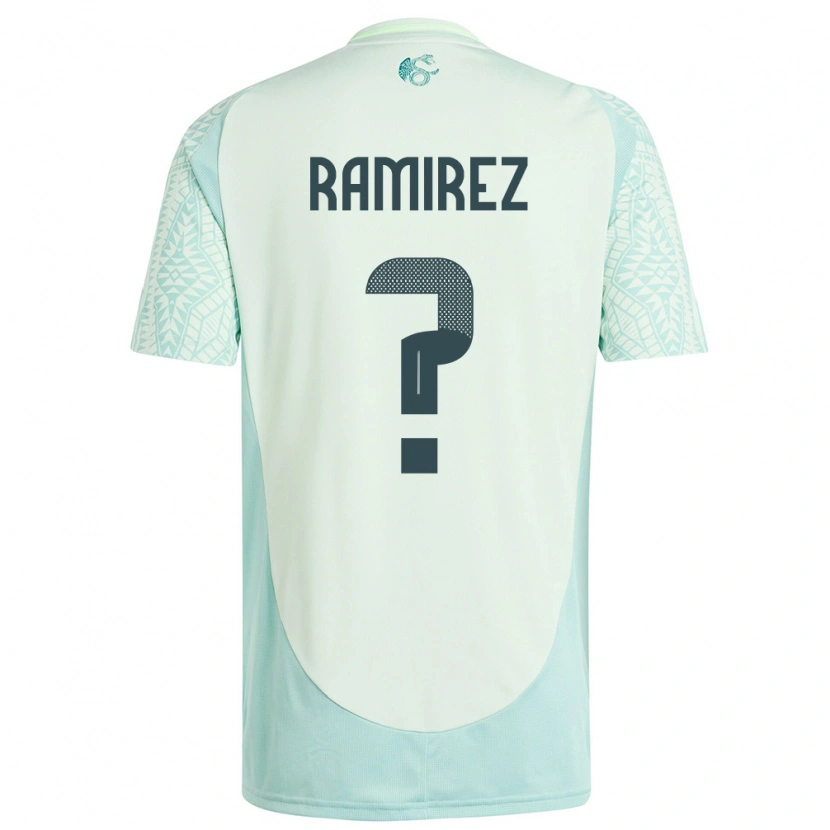 DanxenレディースメキシコDiego Ramirez#0リネングリーンアウェイシャツ24-26ジャージーユニフォーム