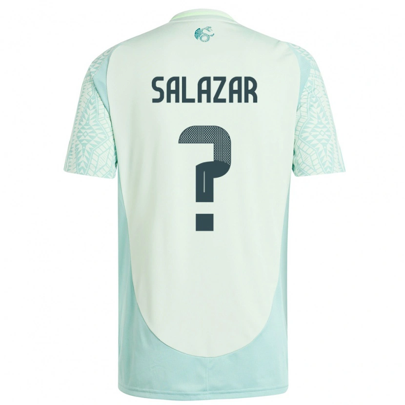 DanxenレディースメキシコBryan Salazar#0リネングリーンアウェイシャツ24-26ジャージーユニフォーム