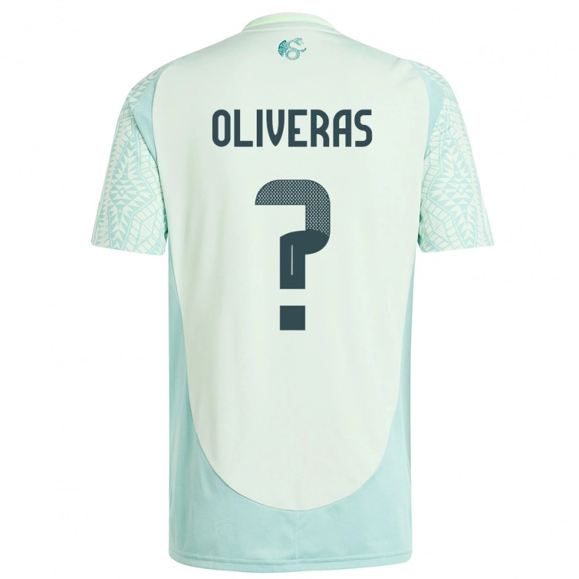 DanxenレディースメキシコRobert Oliveras#0リネングリーンアウェイシャツ24-26ジャージーユニフォーム