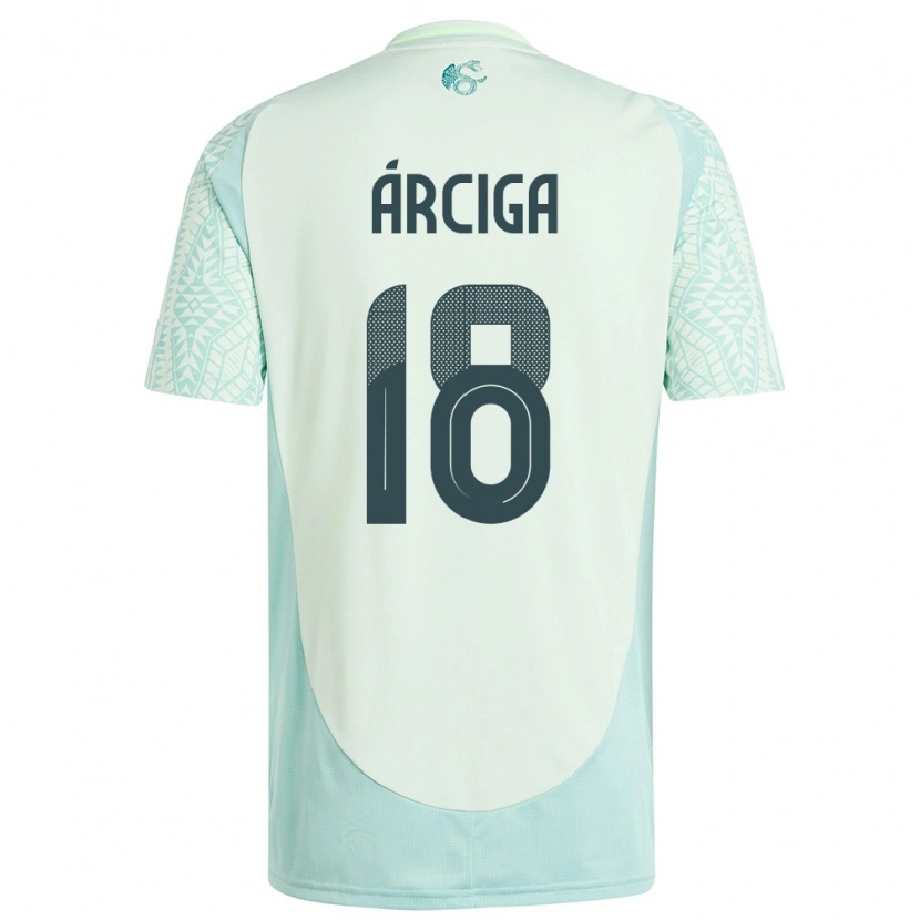 DanxenレディースメキシコRamiro Árciga#18リネングリーンアウェイシャツ24-26ジャージーユニフォーム